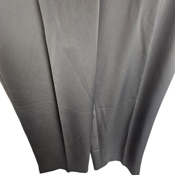 LOFT Peyton Trouser Wide Leg Dress Pants Pleated Career Office Work Size 14 Gray - Picture 3 of 9